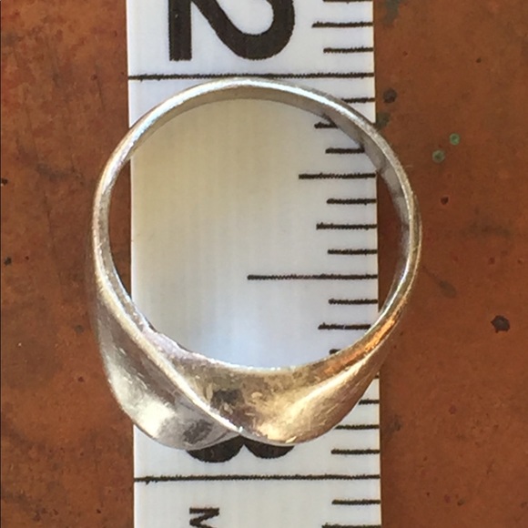 Vintage Ring - silver wave design 925 size 7.5 Mexico - Picture 5 of 8